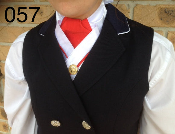 HRCAV Double Breasted Cutaway Black Or Navy Vests Adults (057) Gold Buttons