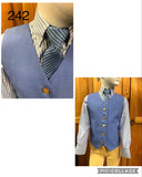 Pale Blue/ Sky Blue Traditional Waistcoats Childs (242)