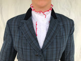 Navy & Darker Navy Checked Show Hunter Jacket Adults (522)