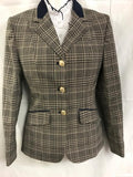 Navy & Mushroom Stunning Show Hunter Jacket All Adults Sizes (014)