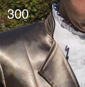 Clearance Rose Gold Stand Up Collar "ARCHIE" Jacket (JUST WOW WOW) With Navy Trims Adults (300)