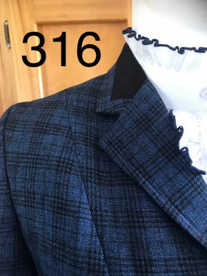 Navy Check two Toned Stunning Show Hunter Jacket Childs (316)