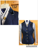 HRCAV Navy Shiny Longline Vests Adults (152)
