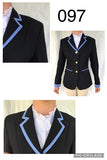 Navy, Sky Blue Collar, Pocket & Cuff Trims SUPER Smart Adults Show Jacket (097)