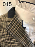 Navy & Mushroom Stunning Show Hunter Jacket All Childrens Sizes (015)
