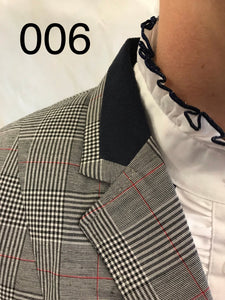 Navy, Red, Grey & White Show Hunter Jacket With Navy Trims Adults (006)