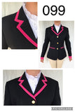 Navy, Hot Pink Collar, Pocket & Cuff Trims SUPER Smart Adults Show Jacket (099)