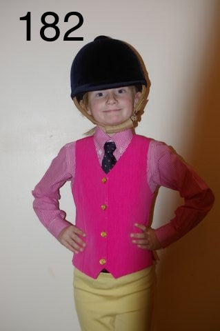 Hot Pink Traditional Waistcoats Childs (182)