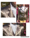 Clearance Rose Gold Stand Up Collar "ARCHIE" Jacket (JUST WOW WOW) With Navy Trims Adults (300)