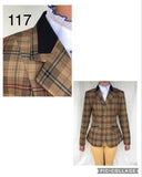 Navy, Beige/ Mustard & Red Check Show Hunter Jacket Childs (117)