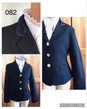 Navy With Fine Purple Trims Open Or Dressage Jacket Childs (082)