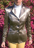 Clearance Rose Gold Stand Up Collar "ARCHIE" Jacket (JUST WOW WOW) With Navy Trims Adults (300)