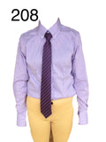 Mauve & White Striped Tie Shirts Childs (208)