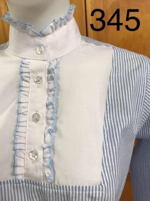 Pale/ Baby Blue & White Striped 