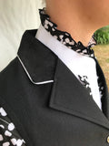 HRCAV  Adults Riders Black Longline Vests (025B) Silver Buttons