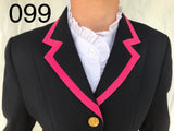 Navy, Hot Pink Collar, Pocket & Cuff Trims SUPER Smart Adults Show Jacket (099)