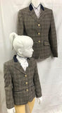 Navy & Mushroom Stunning Show Hunter Jacket All Childrens Sizes (015)