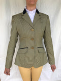 Mustard, Cream, Blue & Purple Houndstooth Check Show Hunter Jacket Adults (521)