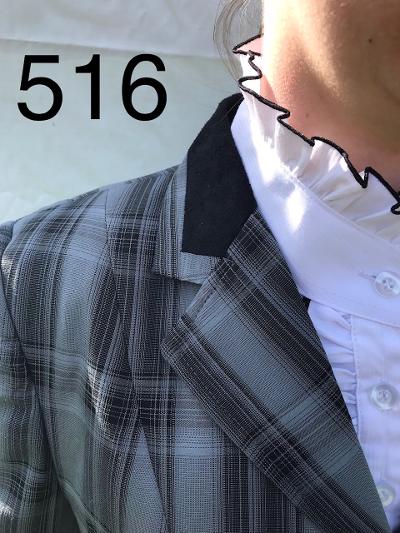 Grey, Lighter Grey & Black Check Show Hunter Jacket Adults (516)
