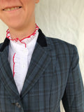 Navy & Darker Navy Checked Show Hunter Jacket Childs (523)