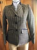 Beige Check With 3 Buttons With Navy Trims (502)