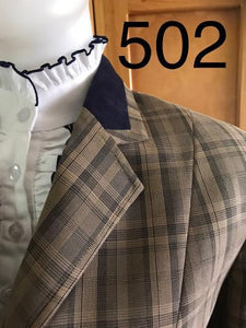 Beige Check With 3 Buttons With Navy Trims (502)