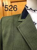 Olive Almost Self Check With Navy Suede Trims Adults 526