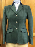 Olive Almost Self Check With Navy Suede Trims Adults 526
