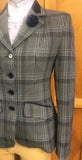 Navy, Very Faint Purple & Cream Tweed Check "NEW" Show Hunter Jacket With Navy Trims Adults (554)