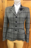 Navy, Very Faint Purple & Cream Tweed Check "NEW" Show Hunter Jacket With Navy Trims Adults (554)