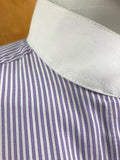 CLEARANCE Mauve & White Striped Stock/ Ratcatcher Shirt (Long Sleeve) Adults (324)