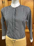 Navy & White Striped Stock Shirt (Long Sleeve) Childs (327)