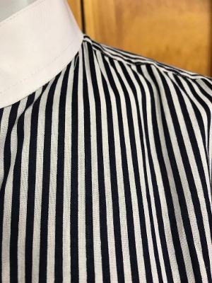 Navy & White Striped Stock Shirt (Long Sleeve) Childs (327)