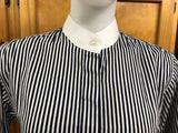 Navy & White Striped Stock Shirt (Long Sleeve) Childs (327)