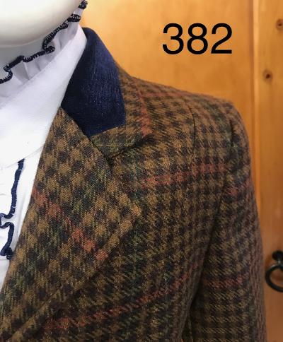 Brown, Mustard, Faint Green & Red Check Stunning Show Hunter Jacket (Childs) (382)