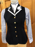 HRCAV Adult Riders Navy & White Longline Vests (040)