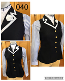 HRCAV Adult Riders Navy & White Longline Vests (040)