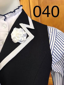 HRCAV Adult Riders Navy & White Longline Vests (040)