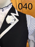 HRCAV Adult Riders Navy & White Longline Vests (040)