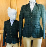 Medium Moss Green Stunning Show Hunter Jacket Childs (321)
