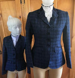 Navy Check two Toned Stunning Show Hunter Jacket Adults (315)