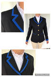 Navy, Royal Blue Collar, Pocket & Cuff Trims SUPER Smart Adults Show Jacket (098)