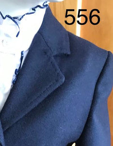 Turnout Jacket Stunning Wool Navy Childs Size 6 Only (556)
