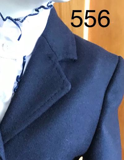 Turnout Jacket Stunning Wool Navy Childs Size 6 Only (556)