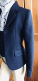 Turnout Jacket Stunning Wool Navy Childs Size 6 Only (556)