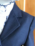 Turnout Jacket Stunning Wool Navy Childs Size 6 Only (556)