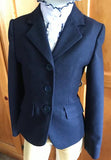 Turnout Jacket Stunning Wool Navy Childs Size 6 Only (556)