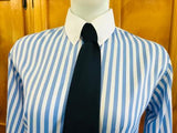 Clearance Sky Blue & White Striped Tie Shirts Adults Size 20 ONLY (358)