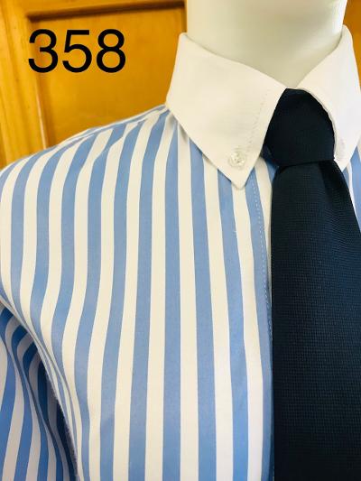 Clearance Sky Blue & White Striped Tie Shirts Adults Size 20 ONLY (358 Evelyn Park Accessories Clearance Sky Blue & White Striped Tie Shirts Adults Size 20 ONLY (358 Evelyn Park Accessories