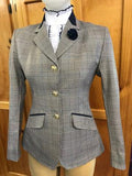 Navy, Grey & Cream Show Hunter Jacket 3 Buttons With Navy Trims (531)